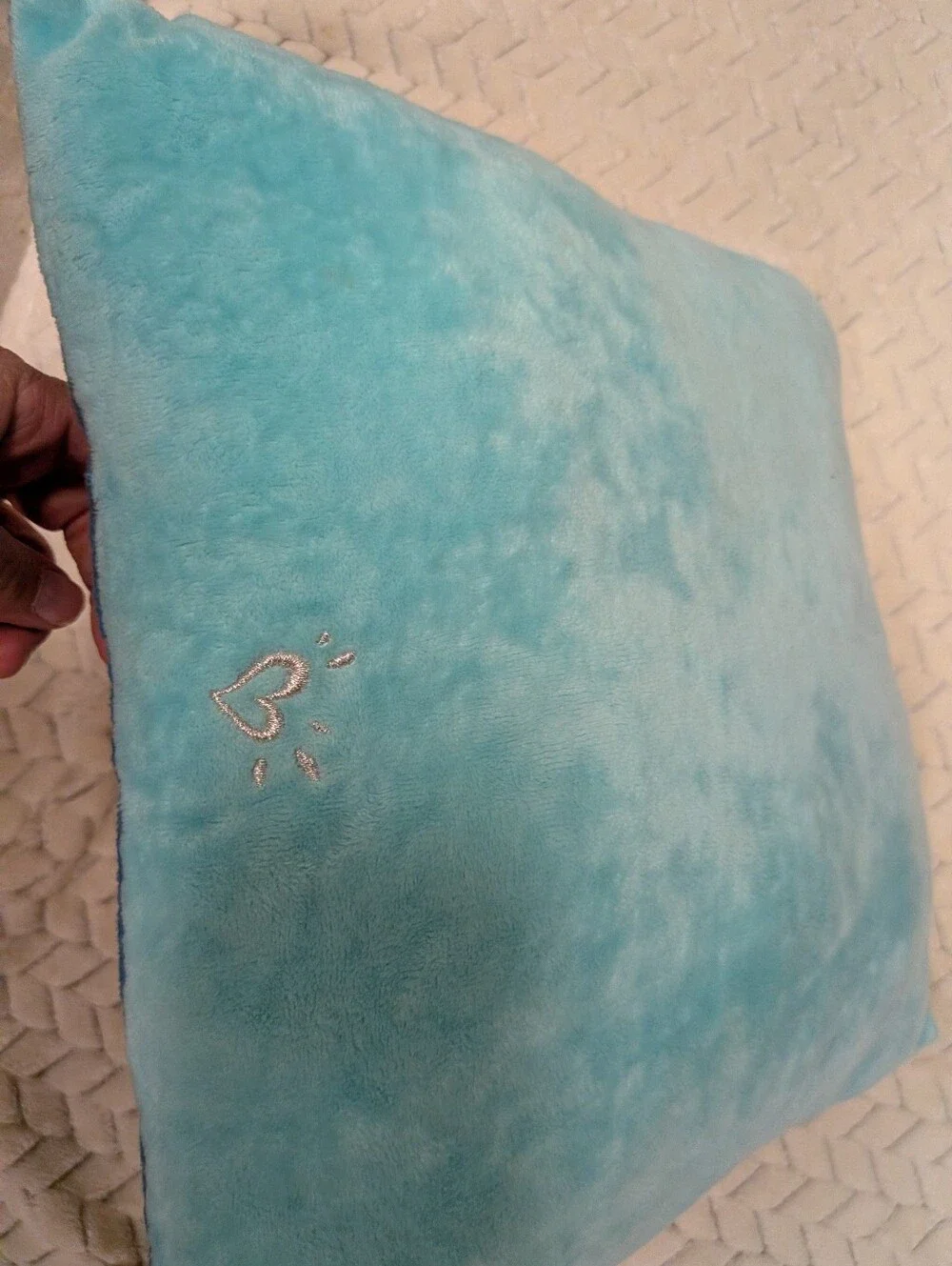 Justice Mermaid Initial K pillow sequin